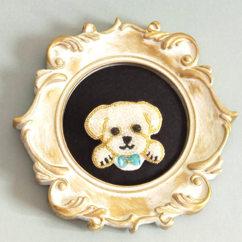 犬のバーブローチ 楽天市場】ブローチ 犬 刺繍 ワッペン バッチ KS55024【Animal