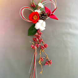 お正月早割り＊新作しめ縄飾り＊外して飾れるスワッグタイプ＊ドライ