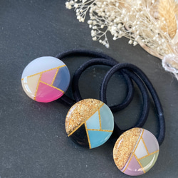 新作☆レジンヘアゴム　パステル♡オレンジゴールド オレンジ（橙） ヘアゴム の人気通販｜Creema(クリーマ) 国内