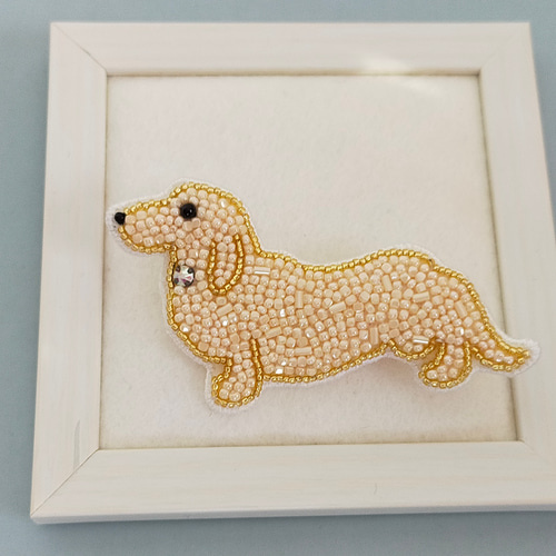 たら福福まねき犬 レモン 枝豆 ビーズ刺繍ブローチ ハンドメイド たら福福まねき犬 レモン 枝豆 ビーズ刺繍ブローチ ハンドメイド