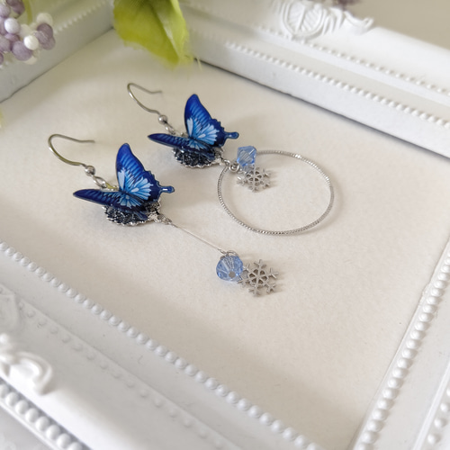 スワロフスキー　クリスタル　5点セット スワロフスキー 蝶々型小物入れ（スワロフスキー Swarovski