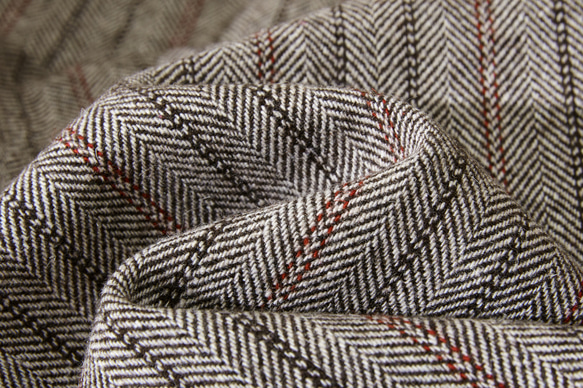 保暖舒適羊毛混紡條紋腰部吊帶褲有襯 231011-1 第13張的照片