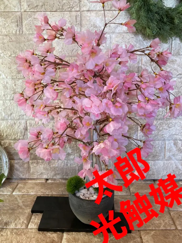 光触媒 人工観葉植物 ウォールグリーン フェイクグリーン 桜 コアッド