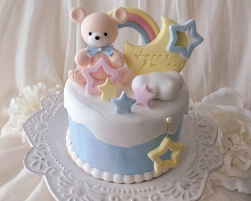 フェイクケーキ クレイケーキ リボンケーキ 誕生日 結婚式
