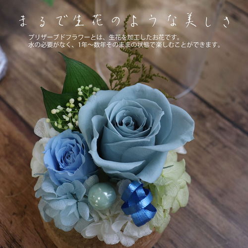 プリザーブドフラワー ガラスドーム フラワー 花 コルク インテリア  