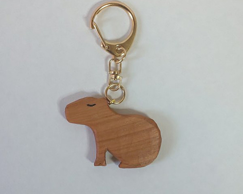 カピバラ キーホルダー その他雑貨 木と漆の工房みやくに 通販