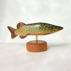 パイク （木・魚・置物・釣り） Northern pike / fish / wood / animal 4枚目の画像