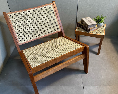 リプロダクト Pierre Jeanneret ピエールジャンヌレリビングチェア-