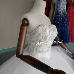 高品質！婚紗裸上衣波列羅手工串珠新娘/伴娘/婚禮 第7張的照片