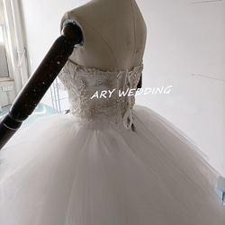 高品質！婚紗裸上衣波列羅手工串珠新娘/伴娘/婚禮 第8張的照片