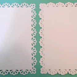 コメントカード　ハート フレーム　クラフトパンチ　写真フレーム コメントカードハート フレームクラフトパンチ写真フレーム