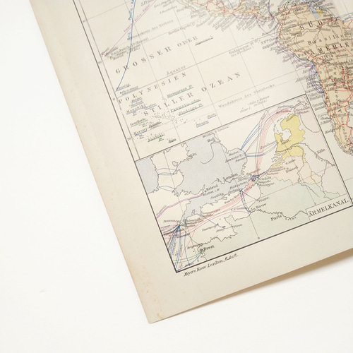 1910年代当時のテレグラフネットワーク(電信)の世界地図 資料