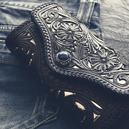 コンチョシルバー925/天然石/ジルコニア石/唐草トライバル/スモール