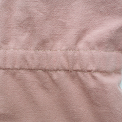 シャーリングハーフリネンのレッスンバッグ　おしゃれ　可愛い♡　オリジナル　くすみピンク　入園☆入学 3枚目の画像