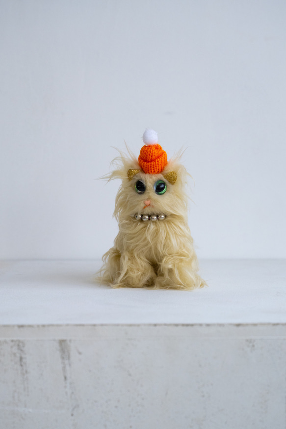 レアアイテム・オールー OOLOO ボンゾのお友達の猫 MERRYTHOUGT キーホルダー 猫 刺繍 ネコ ペット ラグドール プレゼント