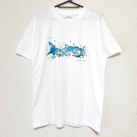 【オリジナルイラストTシャツ】ジンベエザメ 2枚目の画像