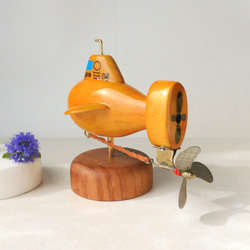 潜水艇アルビン　wooden submarine 4枚目の画像