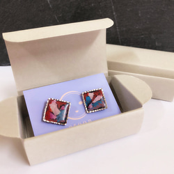 HK$(160)ペタル ピアス オータム カラー 3枚目の画像