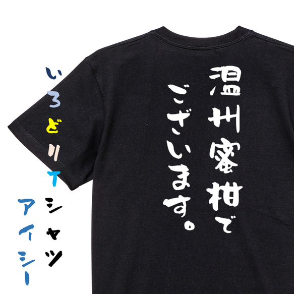 三国志系半袖Tシャツ【温州蜜柑でございます。】おもしろTシャツ　ネタTシャツ 2枚目の画像