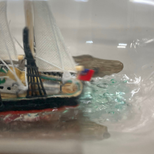 ボトルシップ　緻密ハンドメイド　 サー・ウィンストン・チャーチル号 ボトルシップ】サーウィンストンチャーチル 作品2 その他置物