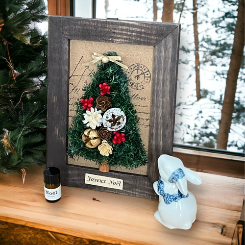 Creema 限定】大人クリスマス「アンティーク・ツリー」◇壁掛け 