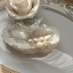 本真珠　あこや真珠　銅製K18GP フリーサイズ対応　リング　指輪 2枚目の画像
