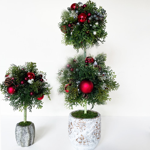 クリスマスツリー トピアリーアレンジメント CHTT-70 リース リースの