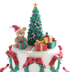 クリスマスクレイケーキ 2枚目の画像