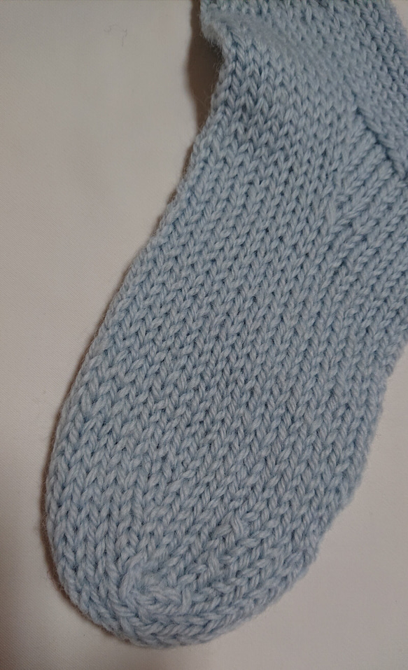 靴下　ウール100％手編みなのに安価 大人用Ｋ620 5枚目の画像