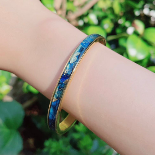 けけす　バングルのみ Magine バングル SV925 HUMMERED BANGLE W5.5mm:ハンマード