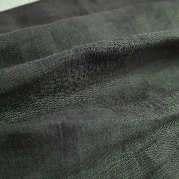 新品！秋冬 暖色拉絨亞麻披肩 深綠色 第10張的照片
