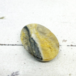 1210. 天然石　バンブルビージャスパー　ヘアゴム 6枚目の画像