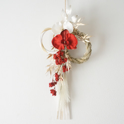【お値下げしました】古美・紅白胡蝶蘭のお正月飾り 1枚目の画像