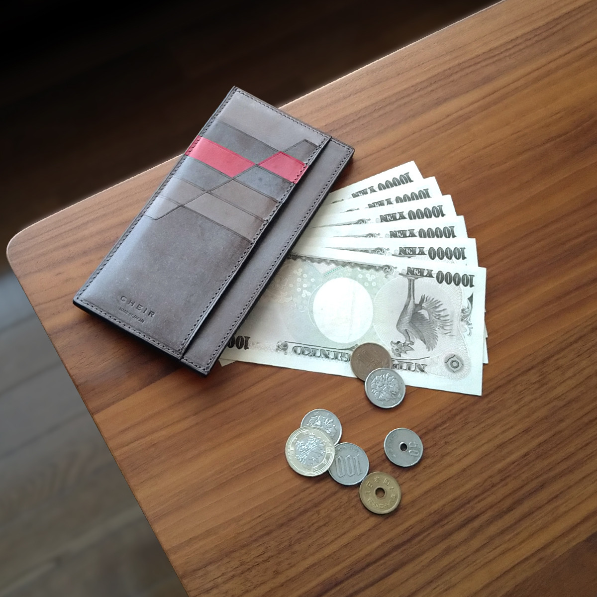 [カラーオーダー][名入可] ロングフラグメントケース --- 国産牛革ロロマ