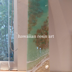 海レジン  海レジンアート   波 アート  ハワイ インテリア  海の絵 プレゼント 新築祝い 引っ越し祝い ギフト 2枚目の画像