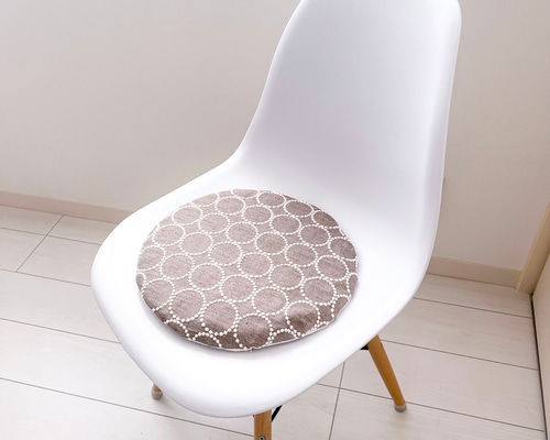 ★オーダー制★タンバリン生地で作るチェアパッドカバー 2413d417151cf9b6f593774af6fbfb