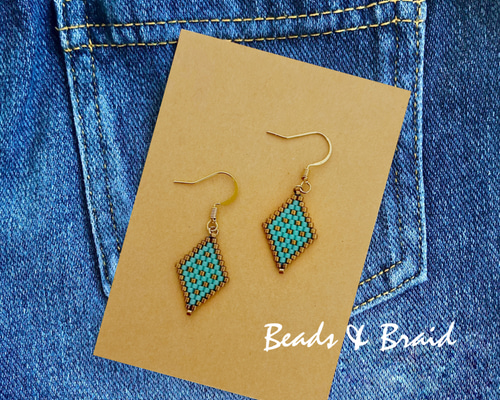 デリカビーズピアス/イヤリング ジャスミン ピアス（フック・チェーン