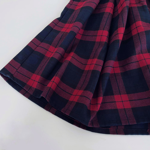 タータンチェック　ジャンパースカート　赤 BABY,THE STARS SHINE BRIGHT / タータンチェックジャンパー