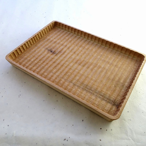 ★ irodoriさま オーダー 我谷盆 ★ 我谷盆 小 330mm × 240mm わがたぼん クリのお盆 生成り | 木工