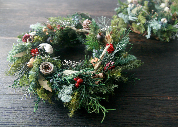 Christmas Wreath -natural red- 5枚目の画像