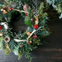 Christmas Wreath -natural red- 3枚目の画像