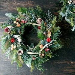 Christmas Wreath -natural red- 1枚目の画像