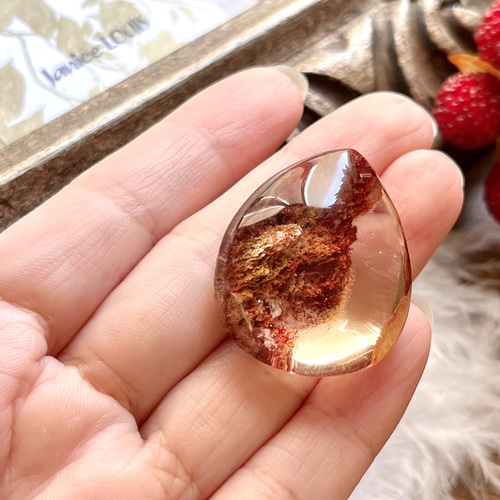 ガーデンクォーツ☆庭園水晶《紅葉のしずく》 その他アクセサリー