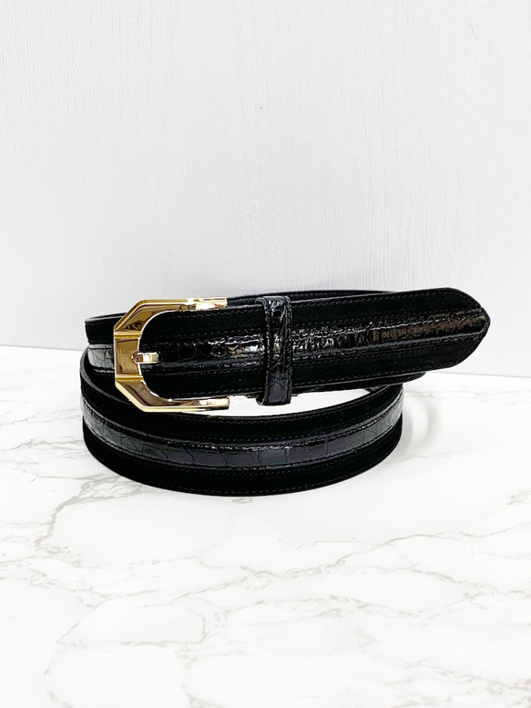 アーネストギャラリー クロコダイル 革ベルト20mm EARNEST