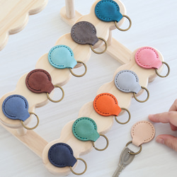 マグネットキーホルダー LF-019 名入れ、メッセージ刻印対応 レザー