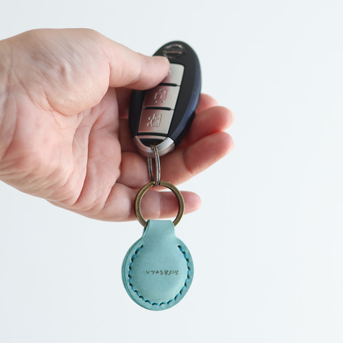 マグネットキーホルダー LF-019 名入れ、メッセージ刻印対応 レザー