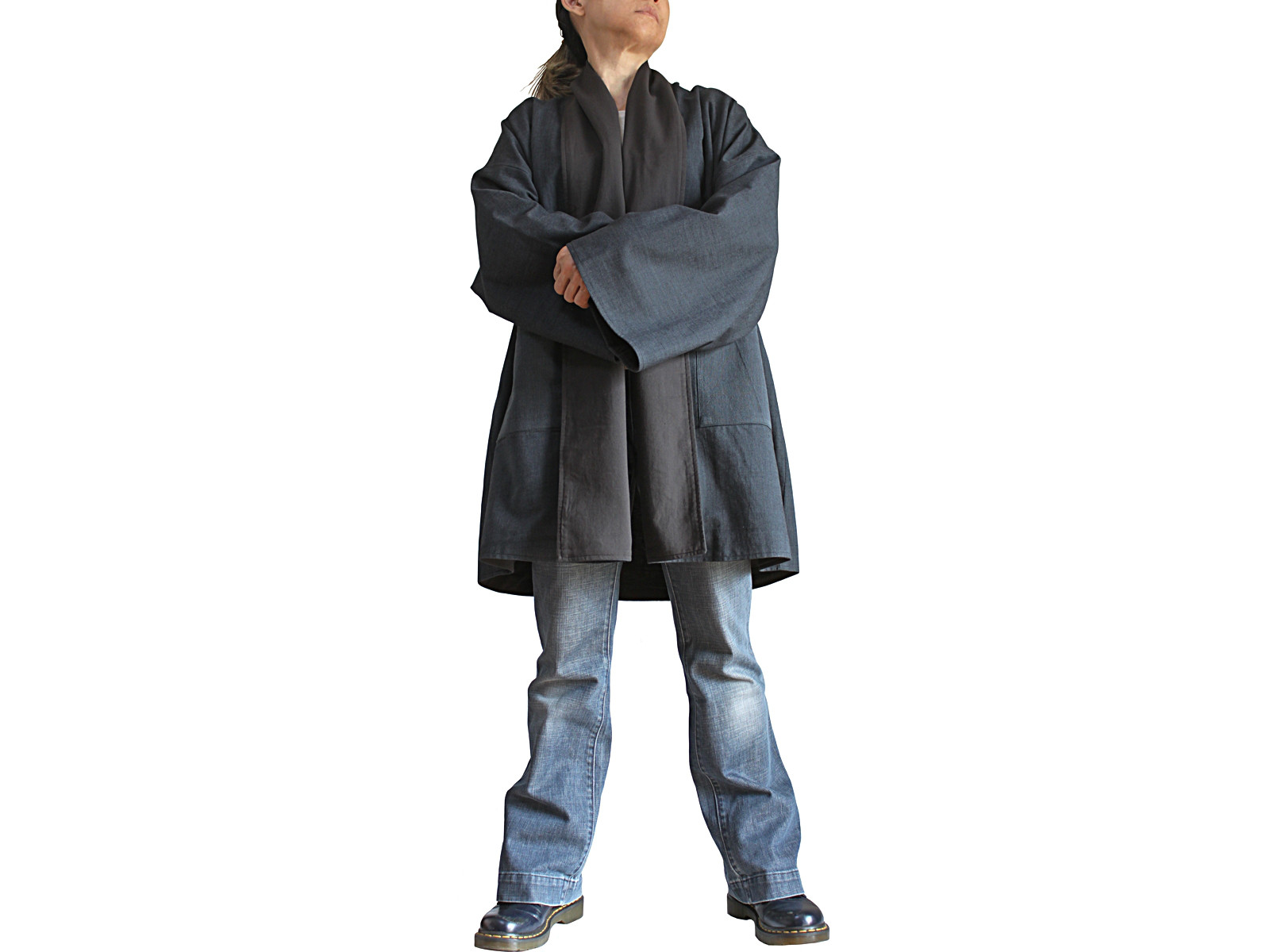 ジョムトン手織り綿羽織コート（JFS-179-01）