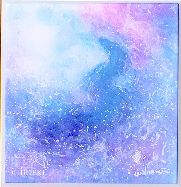 蛇神　ハンドメイドパステル画　絵画アート原画 龍神パステルアート～志～ パステル画の龍の絵 絵画 HIDEKI 通販
