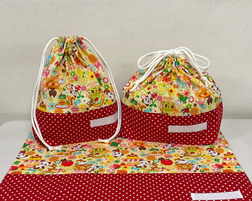 【R♡】コップ袋2点　ランチョンマット3点 ランチョンマットとコップ袋2点セット #1621 | Liliane Store