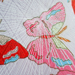 手作り日傘　猫パンチ ふふふとかわし去る蝶々【限定品】 5枚目の画像